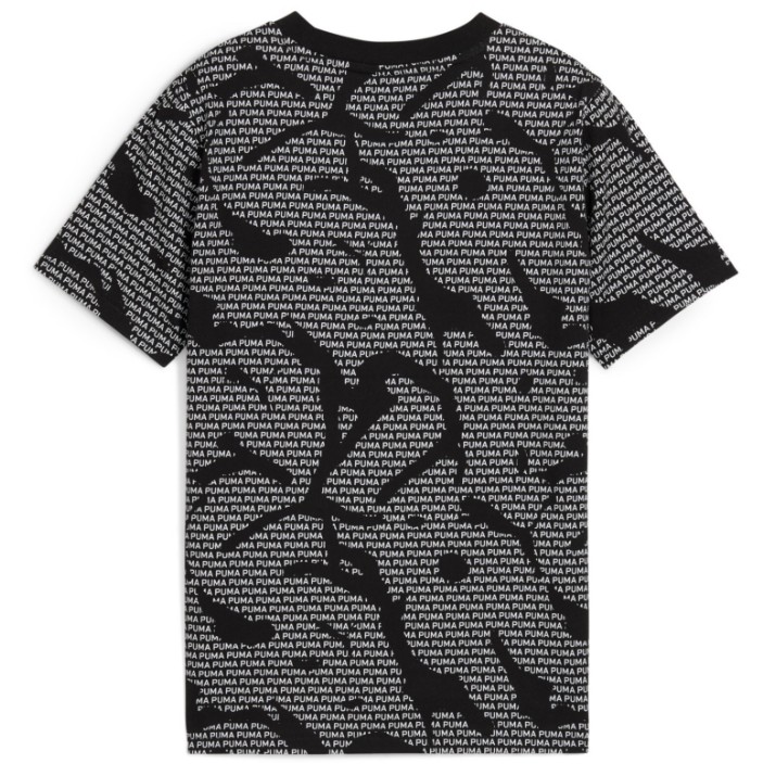 Tricou pentru copii Puma Ess Logo Lab Aop Tee B Puma Black, s.164