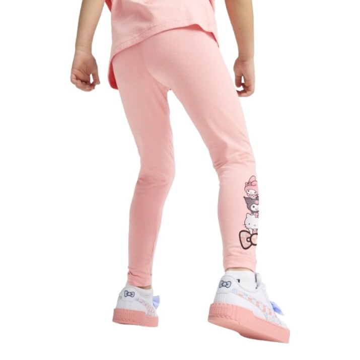 Jambiere pentru copii Puma X Hello Kitty si Friends High Waist Leggings Pink Fruit, s.116