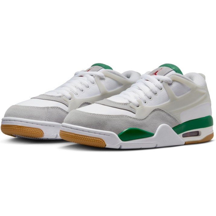 Adidași pentru bărbați Nike Air Jordan 4 Rm White/Pine Green/Neutral Grey/Wolf Grey/Varsity Red/Gum Dark Brown, s.43