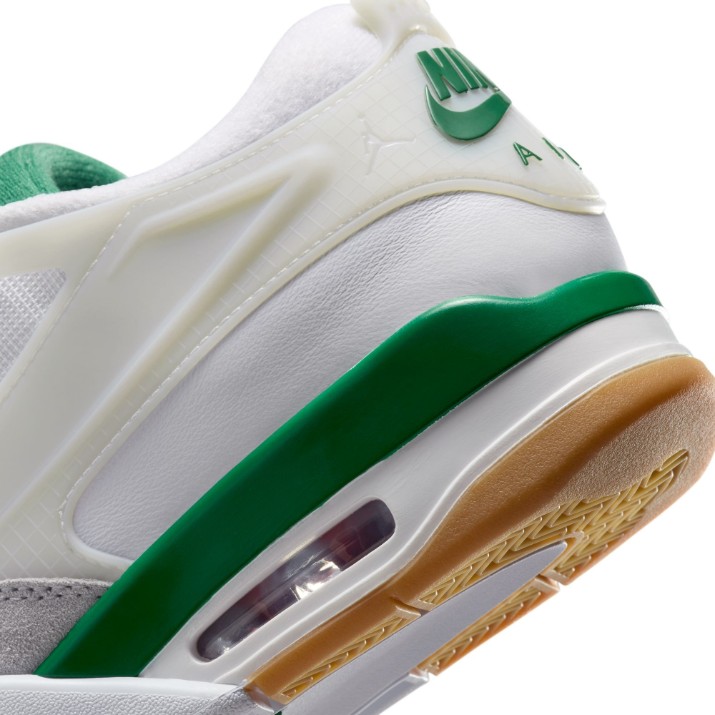 Adidași pentru bărbați Nike Air Jordan 4 Rm White/Pine Green/Neutral Grey/Wolf Grey/Varsity Red/Gum Dark Brown, s.43