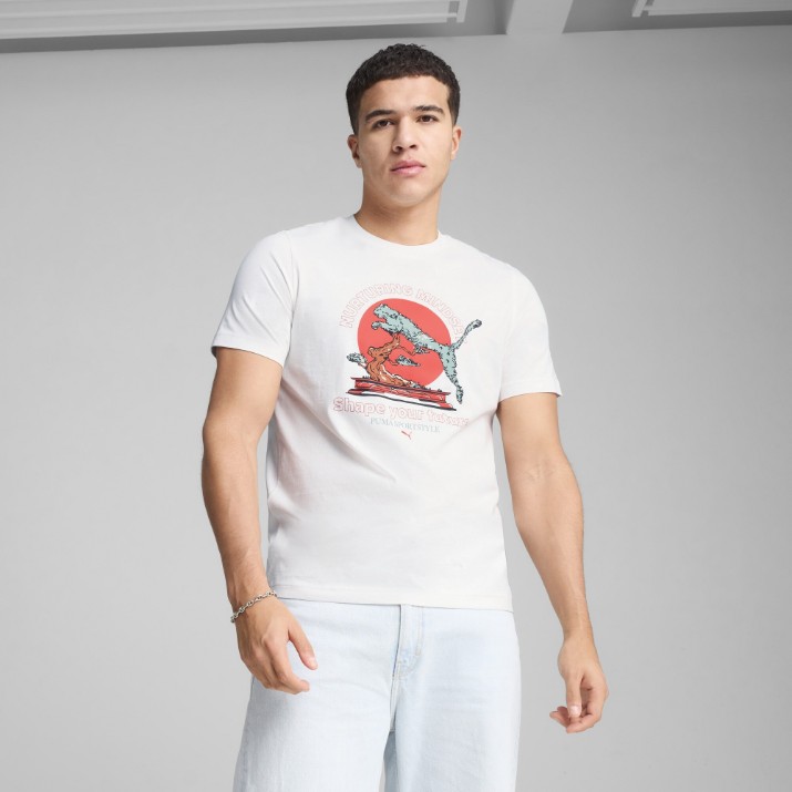 Мужская футболка Puma Graphics Bonsai Tee Puma White, s.M
