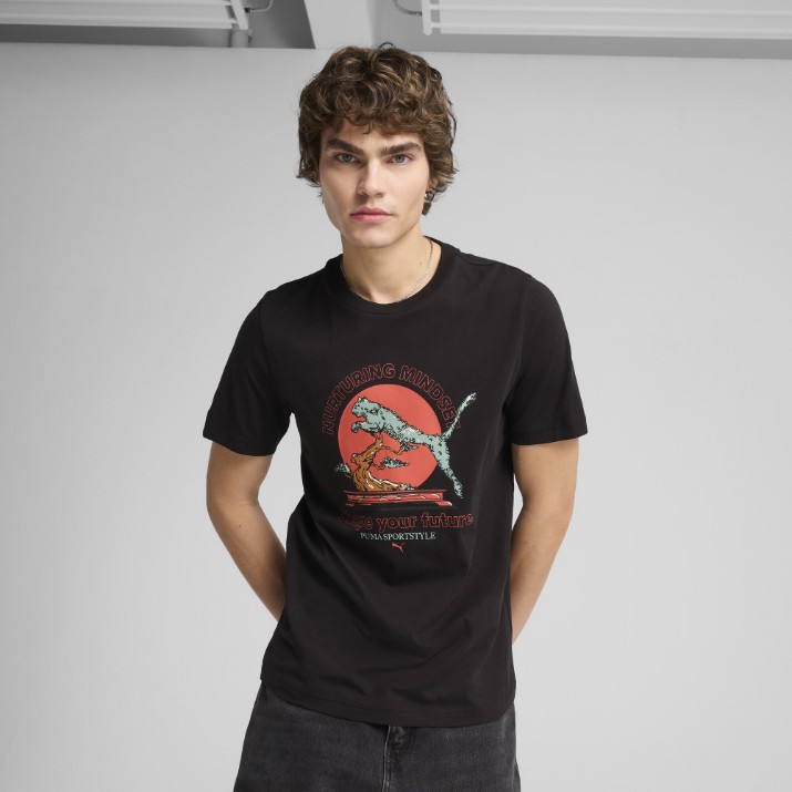 Tricou bărbătesc Puma Graphics Bonsai Tee Puma Black, s.XL