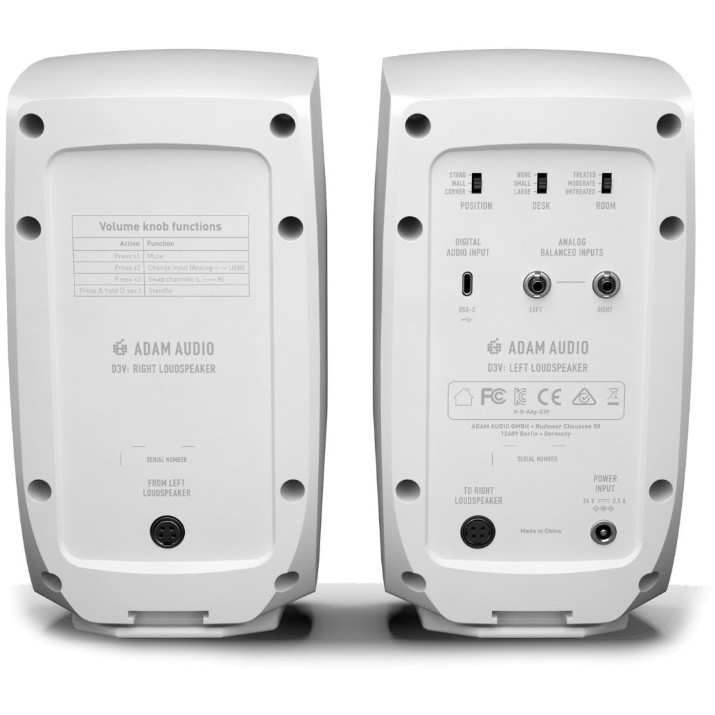 Компьютерные колонки Adam Audio D3V White