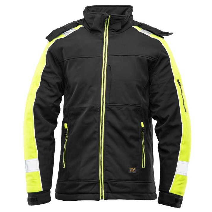 Мужская куртка Seven Kings Rival Softshell Black/Yellow s.L