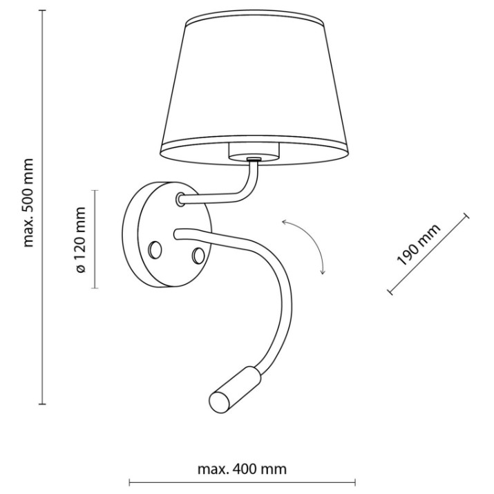 Candelabru de perete Tk-Lighting Maja (10081)