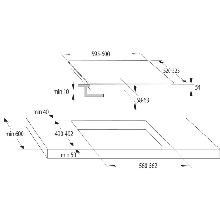 Plită incorporabilă cu inducție Gorenje GI6421CLBSC