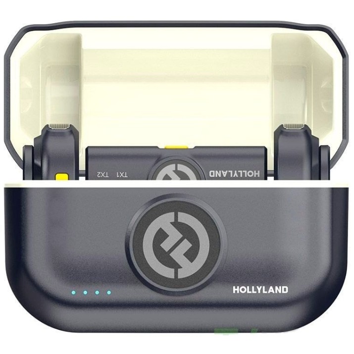Microfon Hollyland Lark M2 Lighting Duo Shine Charcoal