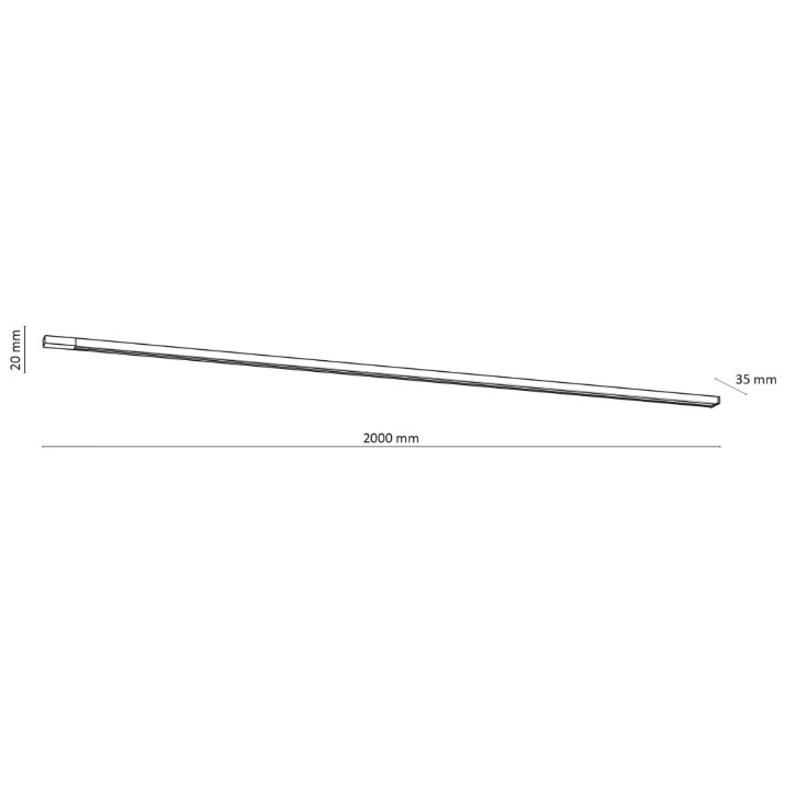 Șină track Tk-Lighting Tracer 4140 White 2M