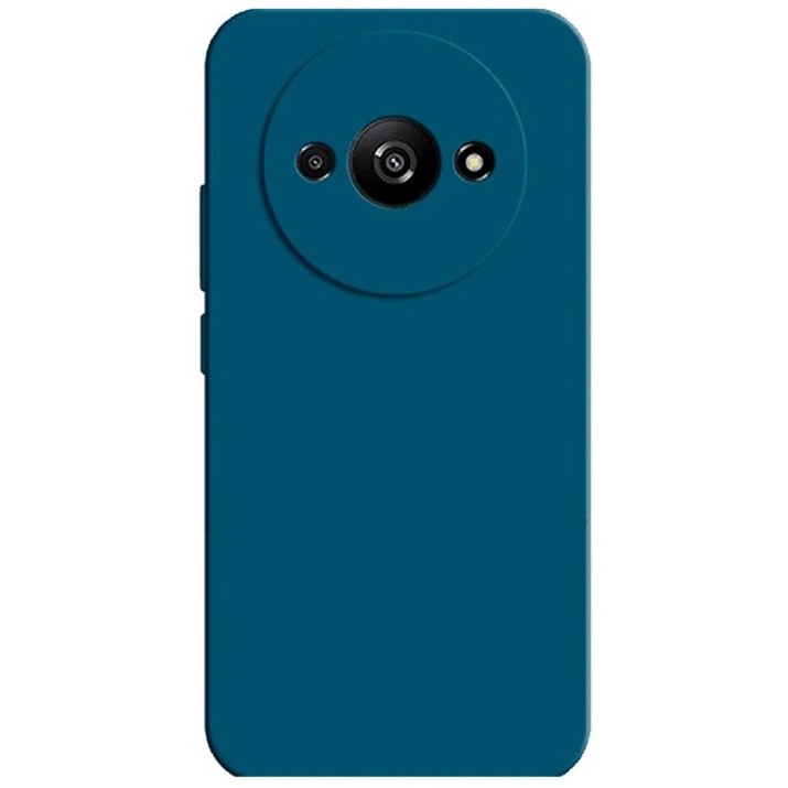 Чехол WOO Liquid Silicone Redmi A3 Blue (WOOCLSRDA3BL)