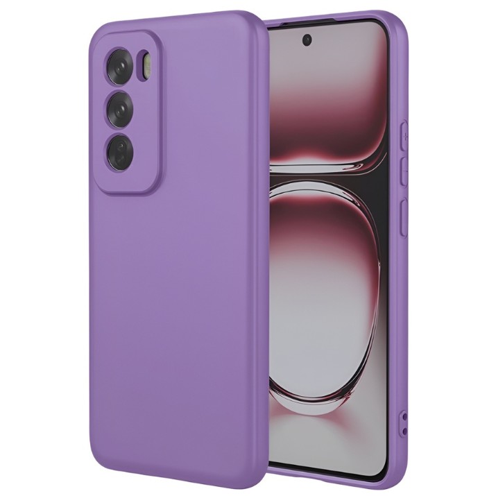 Husa de protecție WOO Silicone Neo Soft Oppo Reno 12 Pro Purple (WOOCLSOPR12PPP)