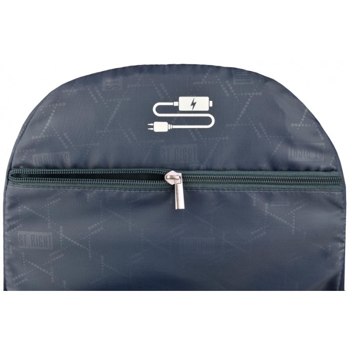 Rucsac școlar St.Right Black Glitter 665349