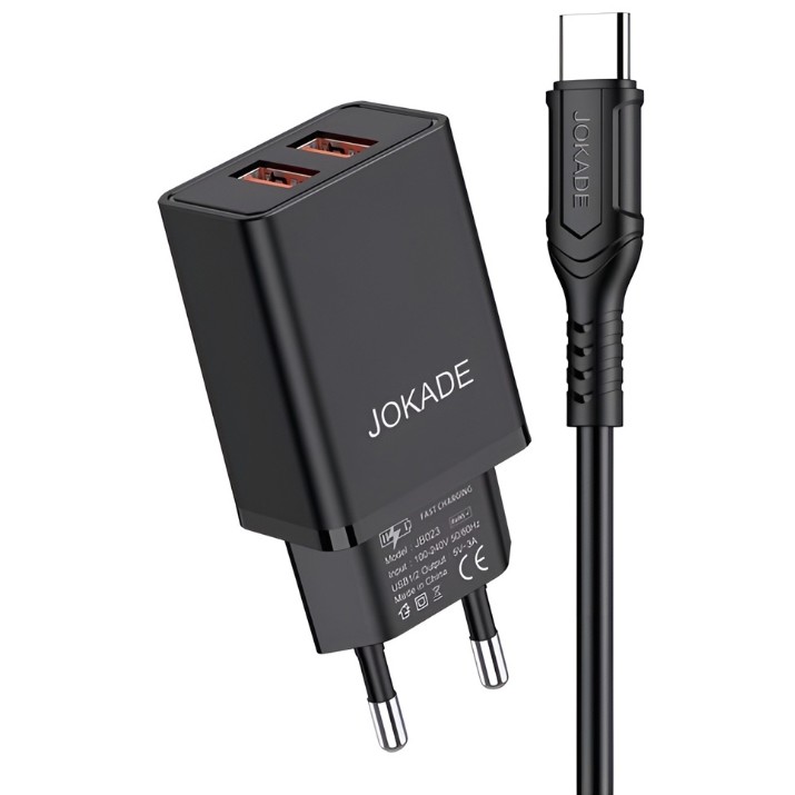Încărcător Jokade JB024 USB to Type-C Black (JB024WCCTYBK)