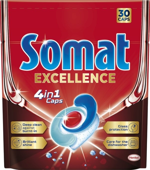 Средство для посудомоечных машин Somat Excellence 4in1 30cap