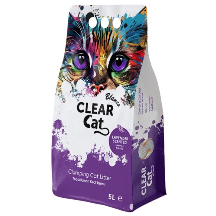 Наполнитель для кошек Clear Cat Blanco Lavander Scented 5L