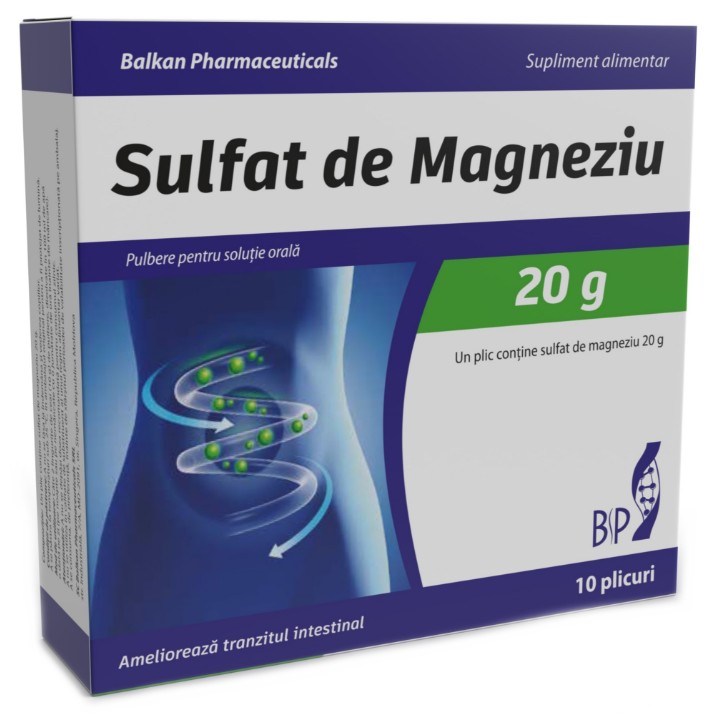 Vitamine Balkan Pharmaceuticals Sulfat de Magneziu 10pcs