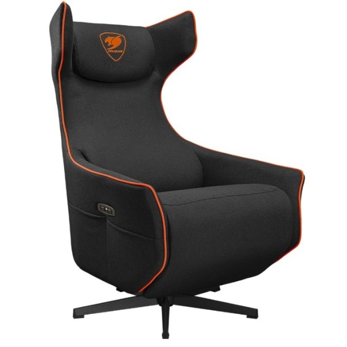 Кресло Cougar Magus Black/Orange with Footrest