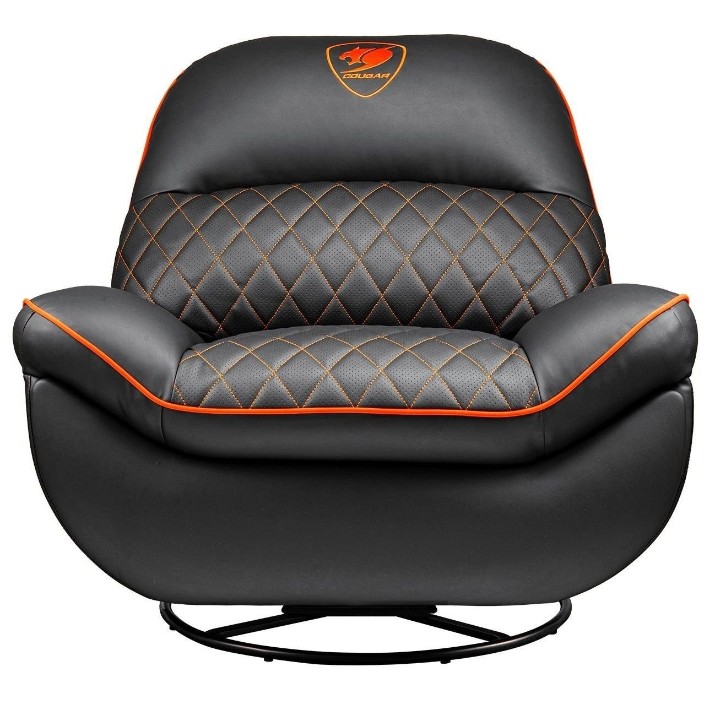 Scaun gaming Cougar Overlord Black/Orange with Footrest