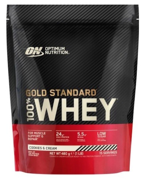 Протеин Optimum Nutrition Gold Standard 100% Whey Cookies & Cream 450g