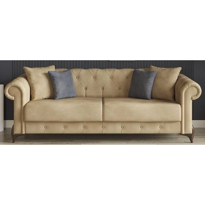 Canapea Moda Life Valentino 232x82x96cm Light Brown
