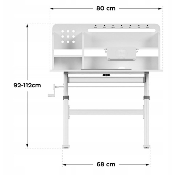 Măsuță pentru copii Mark Adler Biurko Study 5.0 Grey