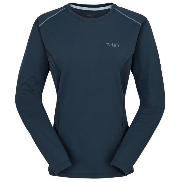 Hanorac damă Rab Force LS Tee 14 Tempest Blue