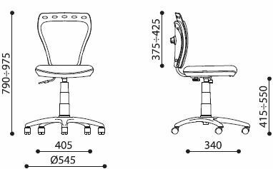 Детское кресло Новый стиль Ministyle GTS P White AB-10 Light Grey