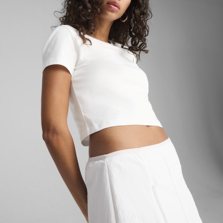 Tricou de dame Puma Wardrobe Ess Baby Tee Puma White, s.L