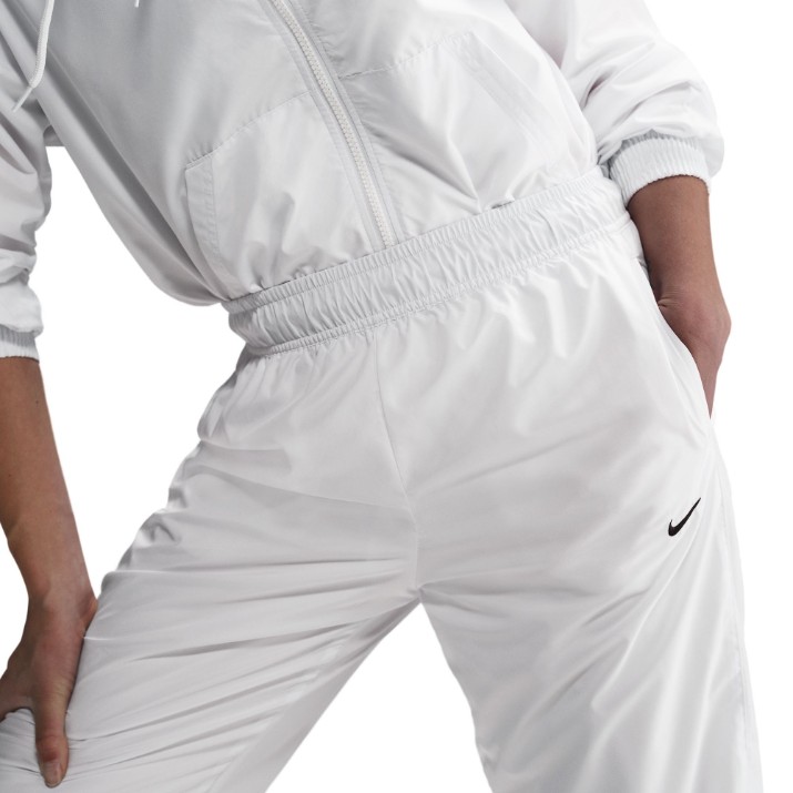 Pantaloni spotivi de dame Nike W Nsw Otg Uv Essntl Wvn Mr Jg White/Black, s.S