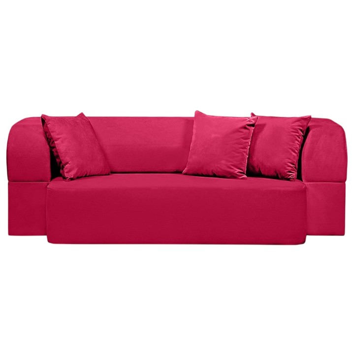 Бескаркасный диван Edka Meteor 200x140x32 P17 Pink Raspberry