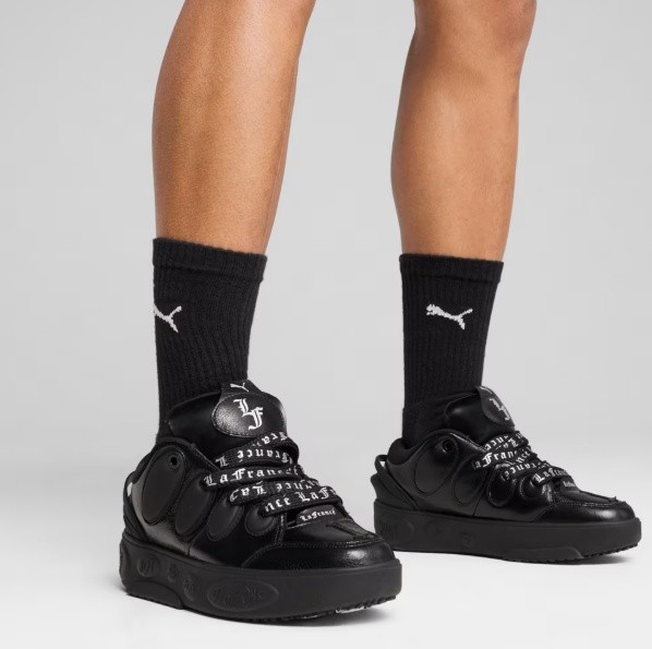 Adidași pentru bărbați Puma La France Black Chrome Puma Black/Silver Mist/Silver, s.43