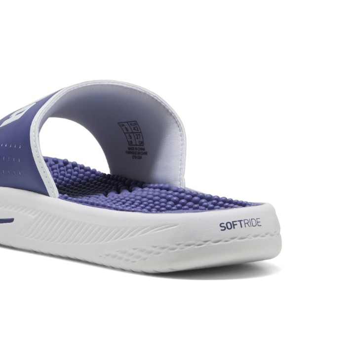 Șlapi pentru bărbați Puma Softride Slide Massage Blue Crystal/Puma White, s.40.5