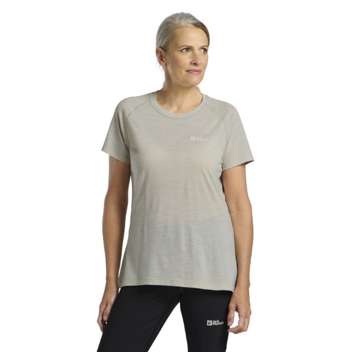 Tricou de dame Jack Wolfskin Kammweg S/S W Seal, s.L