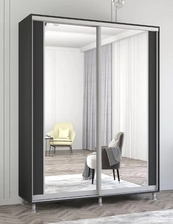 Dulap cu uşi glisante Mobildor-Lux Aron 170x200 Anthracite (aron1008) K2