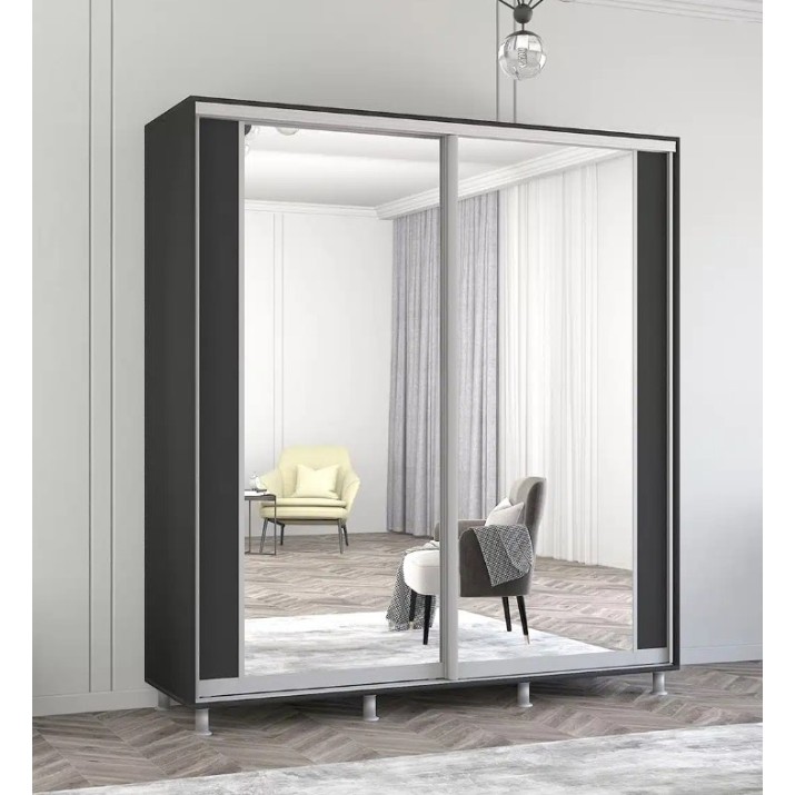Шкаф-купе Mobildor-Lux Aron 200x210 Anthracite (aron1745) K2