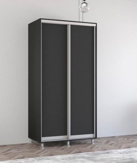 Dulap cu uşi glisante Mobildor-Lux Aron 110x230 Anthracite (aron642)