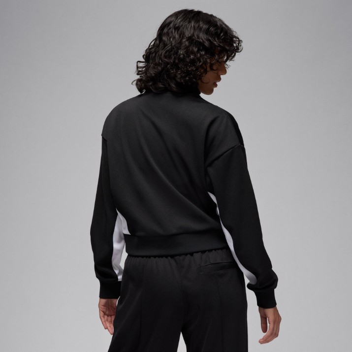 Женская олимпийка Nike W Jordan Knit Jacket Core Black/White, s.XL