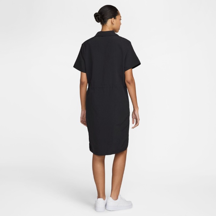 Rochie dame Nike W Nsw Evrythng Wvn Ss Mini Drs Black/White, s.XS