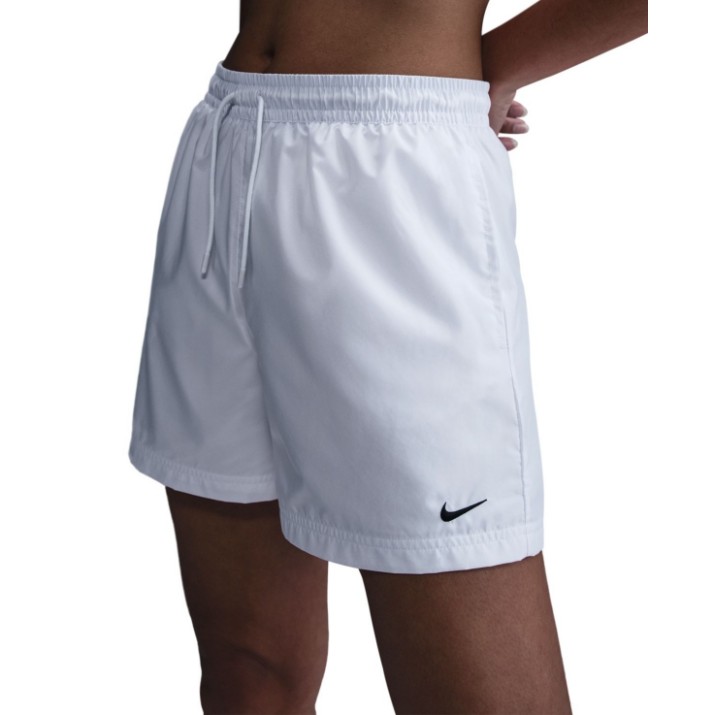 Женские шорты Nike W Nsw Mr Essntl Wvn Short White/Black, s.XL
