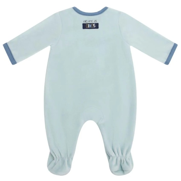 Salopetă-slip pentru copii Premaman Blue Dinos 0 months (PCI6X4-BLC-NAI)