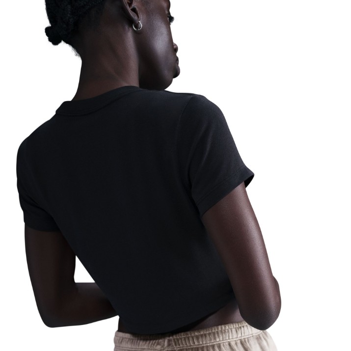Tricou de dame Nike W Nsw Nk Chll Knt Crp Black/Sail, s.M