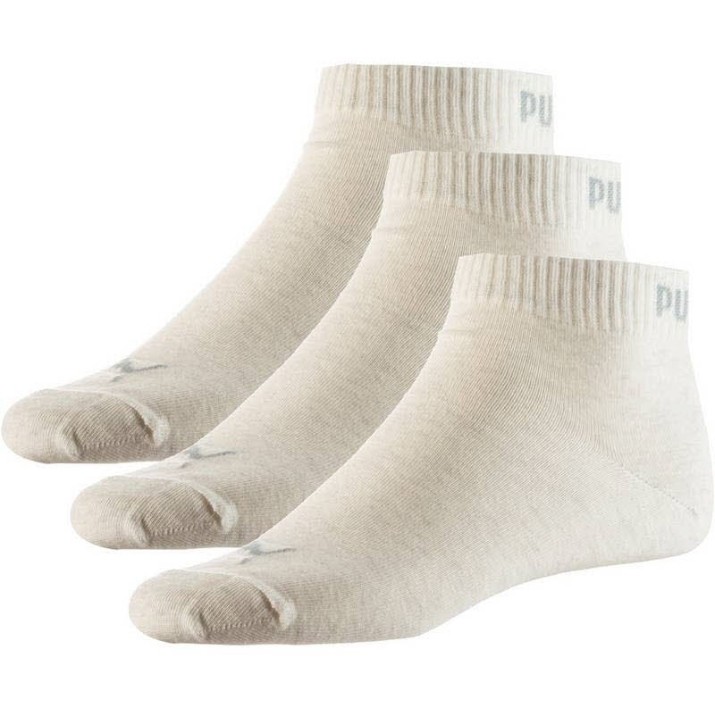 Сiorapi pentru copii Puma Unisex Quarter Plain 3P Oatmeal, s.35-38