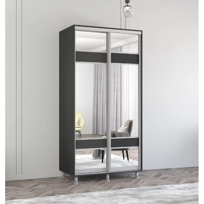 Шкаф-купе Mobildor-Lux Aron-P 120x230 Anthracite (aronp2931) K3