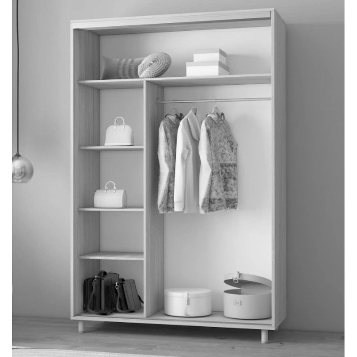 Dulap cu uşi glisante Mobildor-Lux Aron-P 150x220 Anthracite (aronp3618) K3