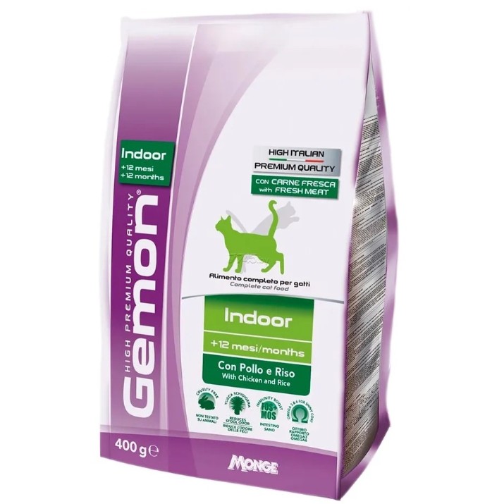 Сухой корм для кошек Monge Gemon Indoor Chicken/Rice 400g