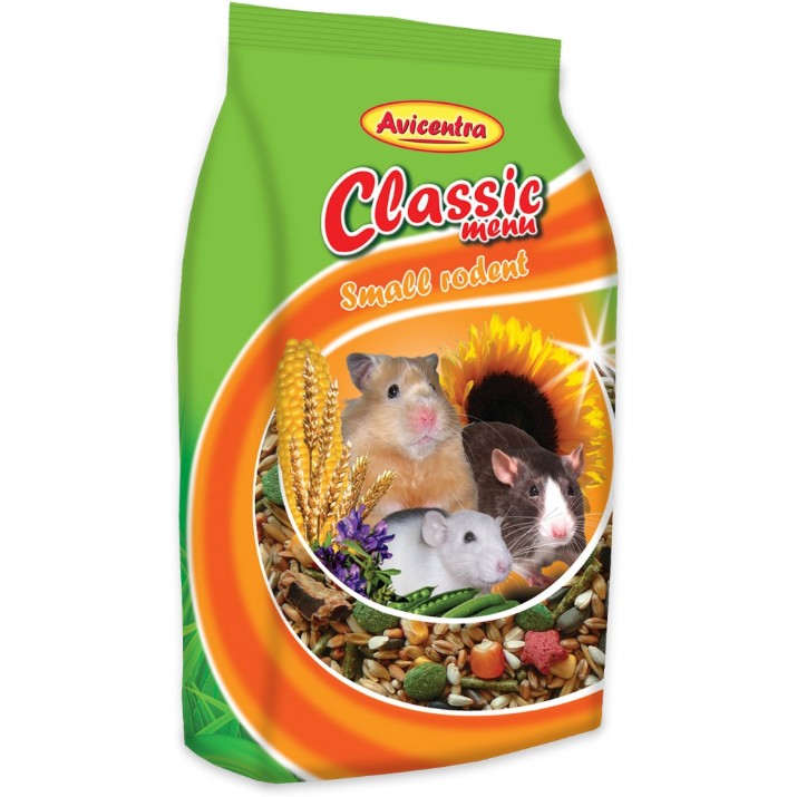 Hrană pentru rozătoare Avicentra Classic Menu Small Rodent 1kg