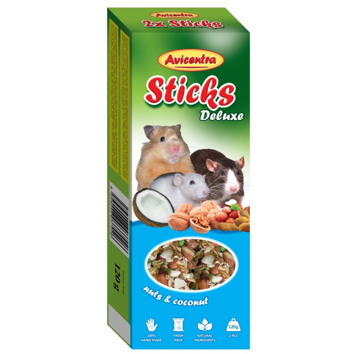 Корм для грызунов Avicentra Sticks Nuts & Coconut 2pcs