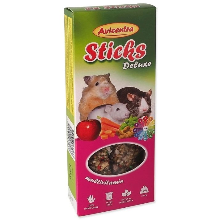 Hrană pentru rozătoare Avicentra Sticks Vitamins & Honey 2pcs