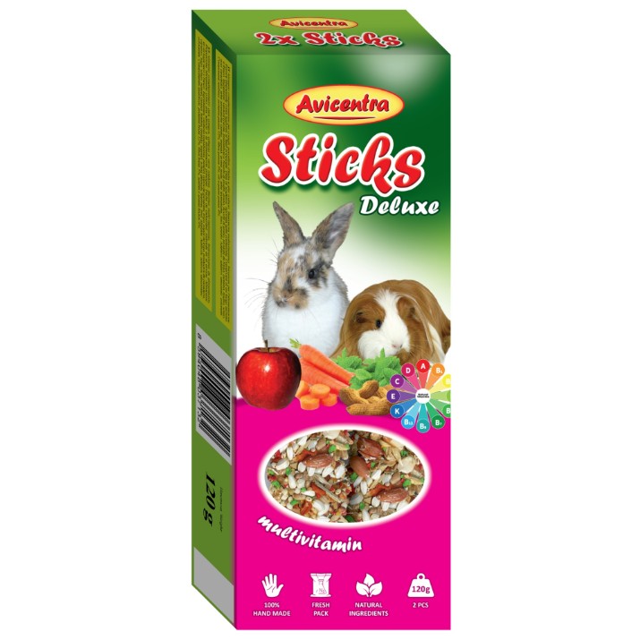 Корм для грызунов Avicentra Sticks Vitamins & Honey Rabbits Guinea Pigs & Chinchillas 2pcs