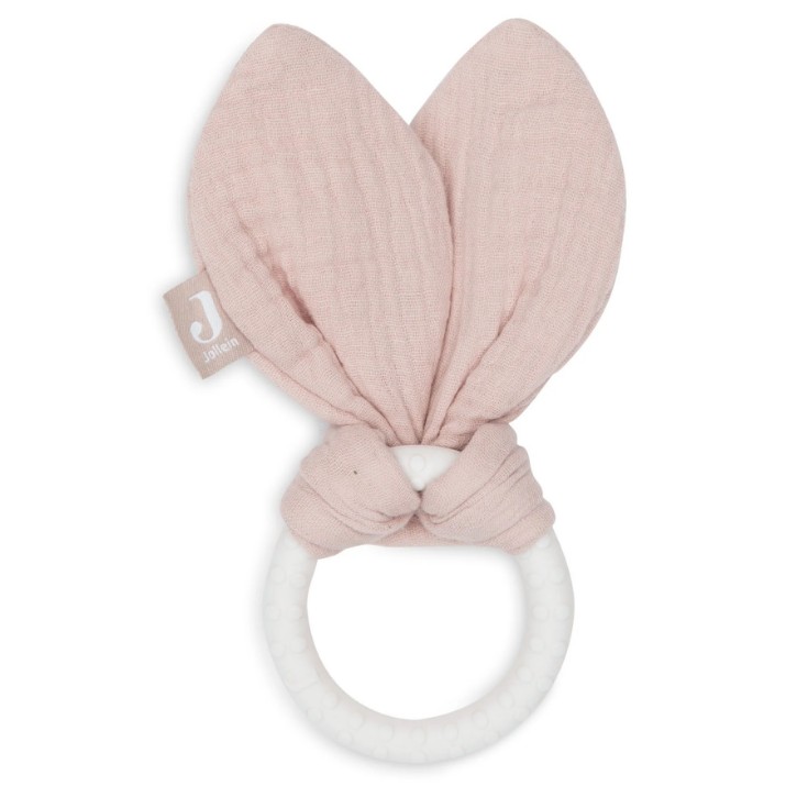Inel gingival Jollein Bunny Ears Wild Rose (101-007-67099)