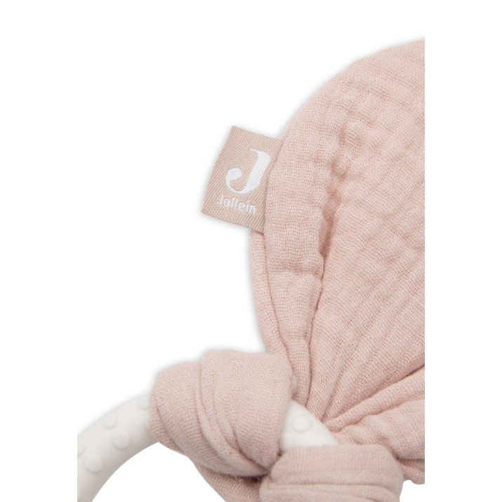 Inel gingival Jollein Bunny Ears Wild Rose (101-007-67099)